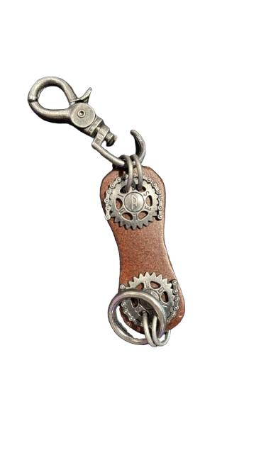 Key Chain from Alloy & PU Leather